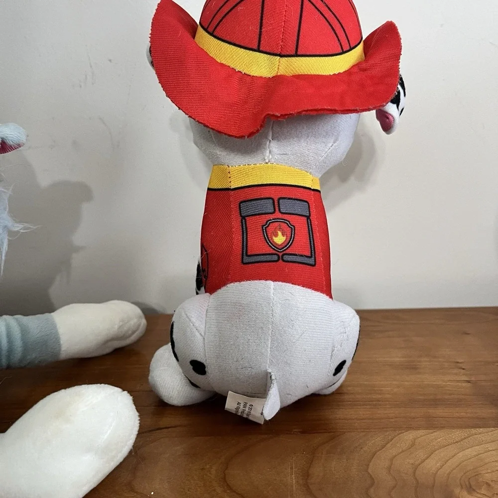 Lot Of 3 Paw Patrol Plushie Stuffed Animals Chase, Rocky & Marshall‎